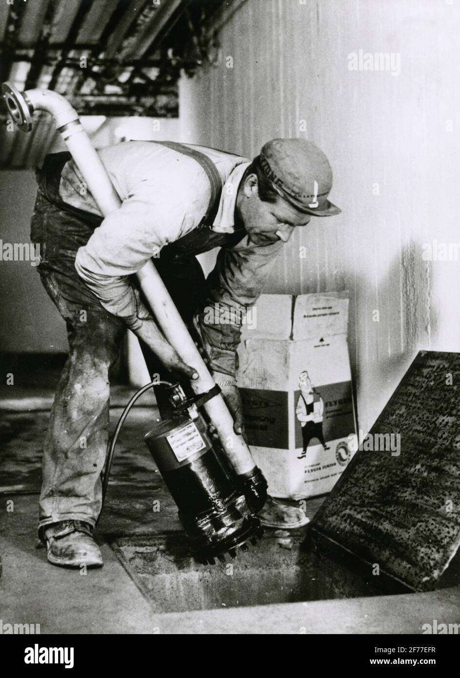La pompa dell'acqua freatica dell'aereo. Foto Stock