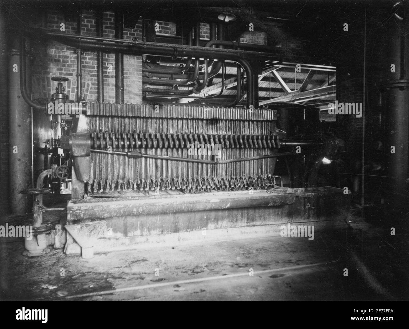 Fabbrica di zucchero Trällborgs (Trelleborgs), anni trenta. Foto Stock
