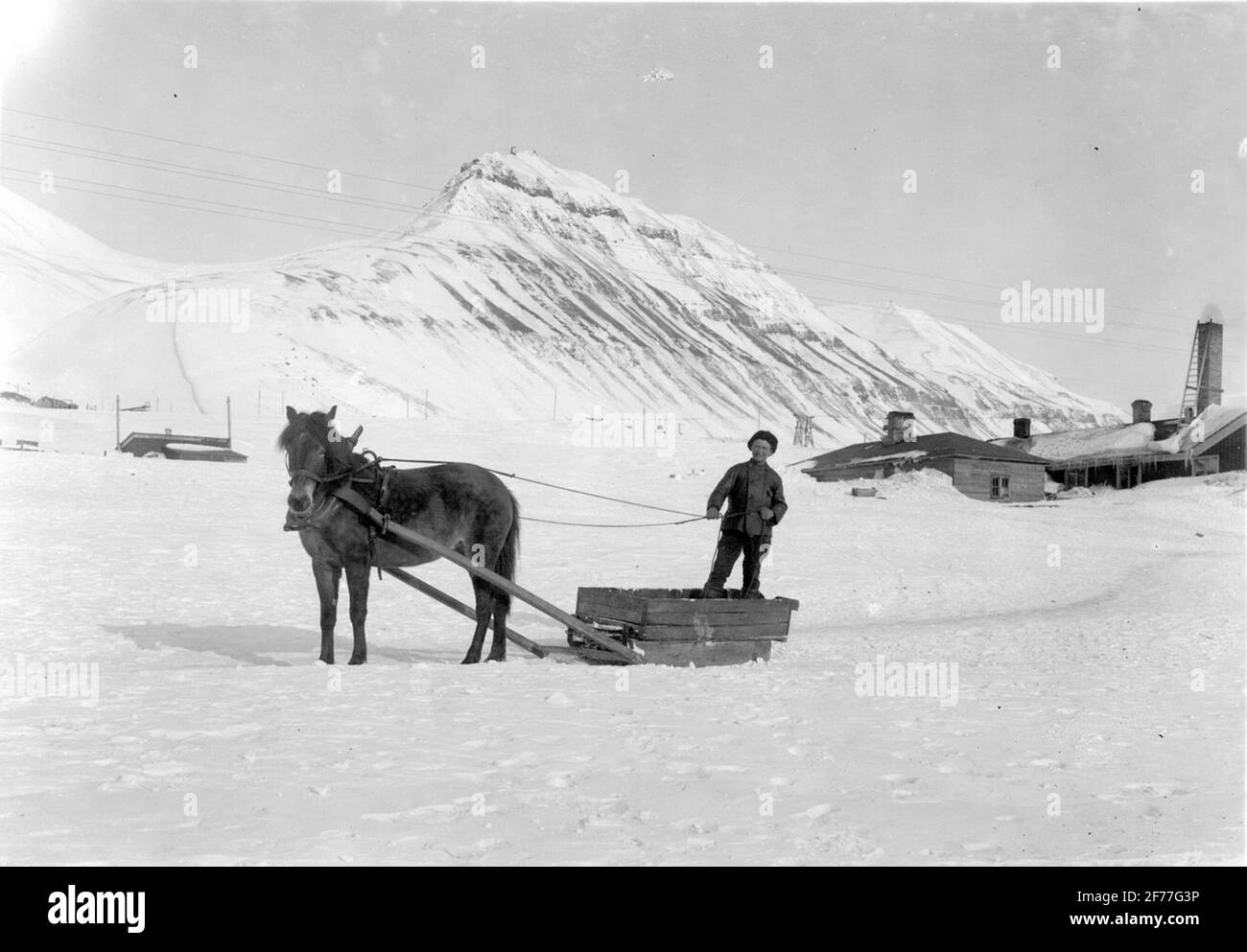 Sveagry. Trasporti di Foudering all'interno della società. Foto Stock