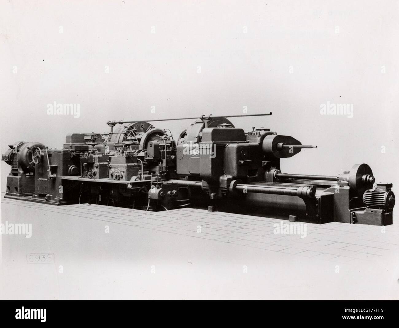 16-tornio per carri ferroviari. Foto Stock