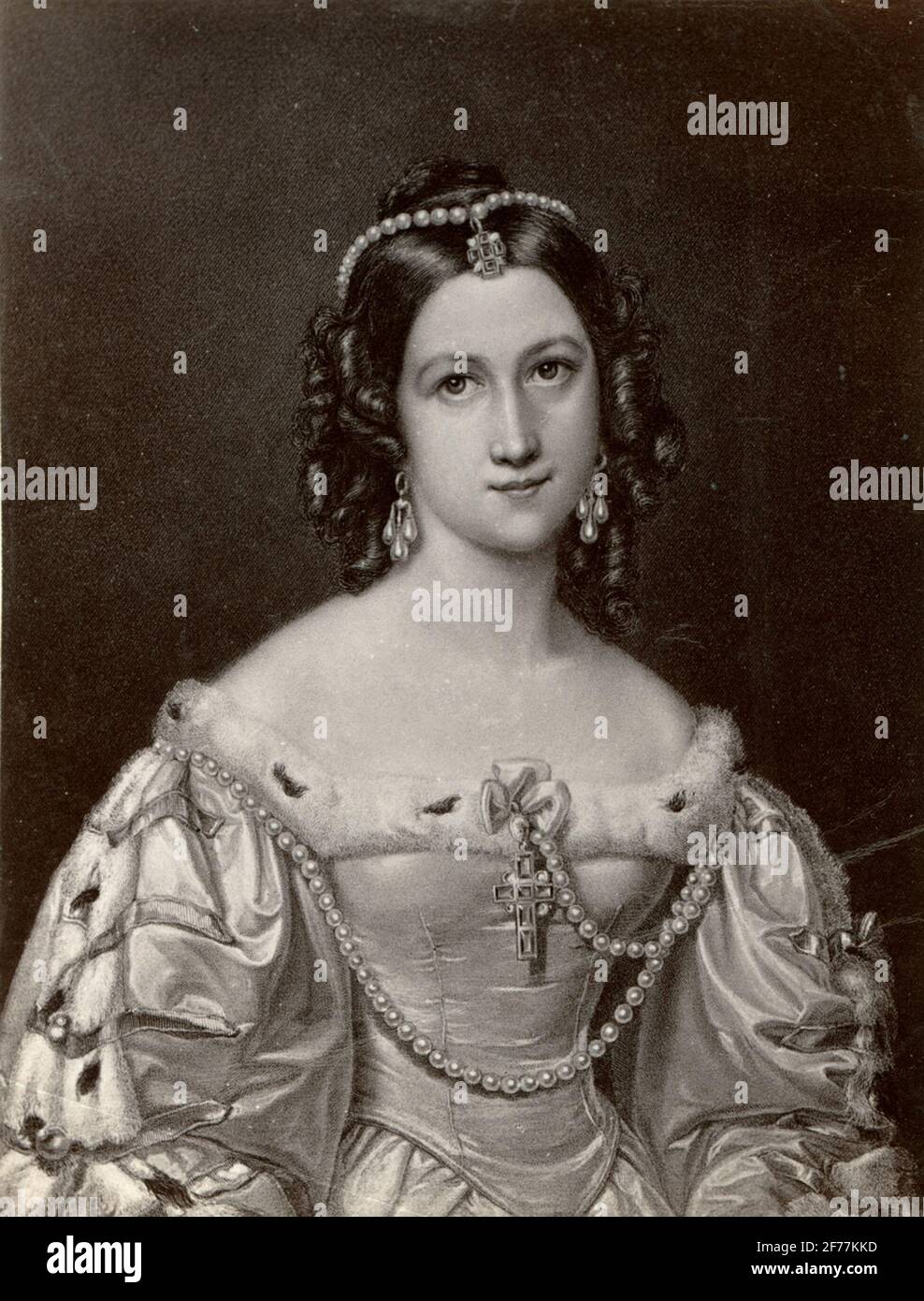 Pittura. Ritratto di Charlotte von Hagn. Foto Stock