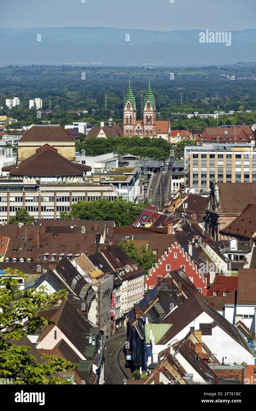 Germania, Baden Wurttemberg, Freiburg im Breisgau, il Sacro cuore della Chiesa di Gesù Foto Stock