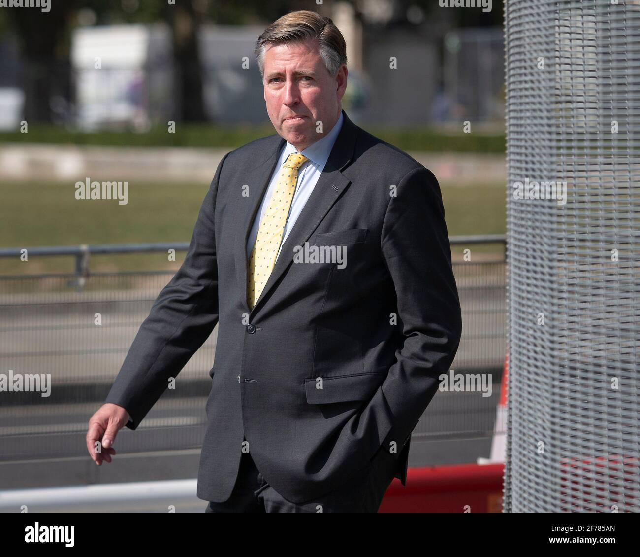 22/09/2020. Londra, Regno Unito. Presidente del Comitato del 1922 Sir Graham Brady cammina a Westminster. Photo credit: George Cracknell Wright Foto Stock