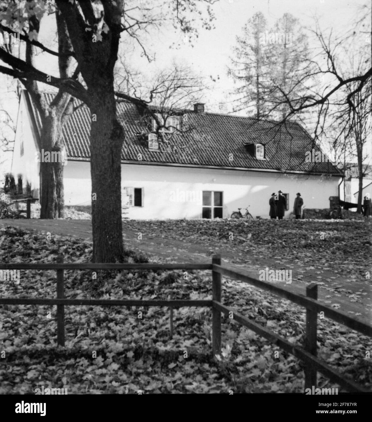 La fabbrica chimica di Grippholm. Edificio residuo nel 1951. La fabbrica per la produzione di ingranaggi conduttori. Lavorò nel 1951 come cantina di frutta. Foto Stock