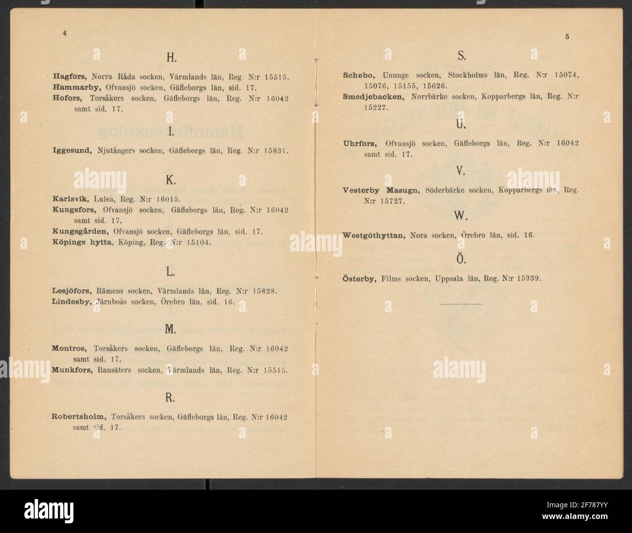 Supplemento, francobolli svedesi in ferro 1909-1912.Press.ur la collezione storica di montagna di Carl Sahlin. Foto Stock