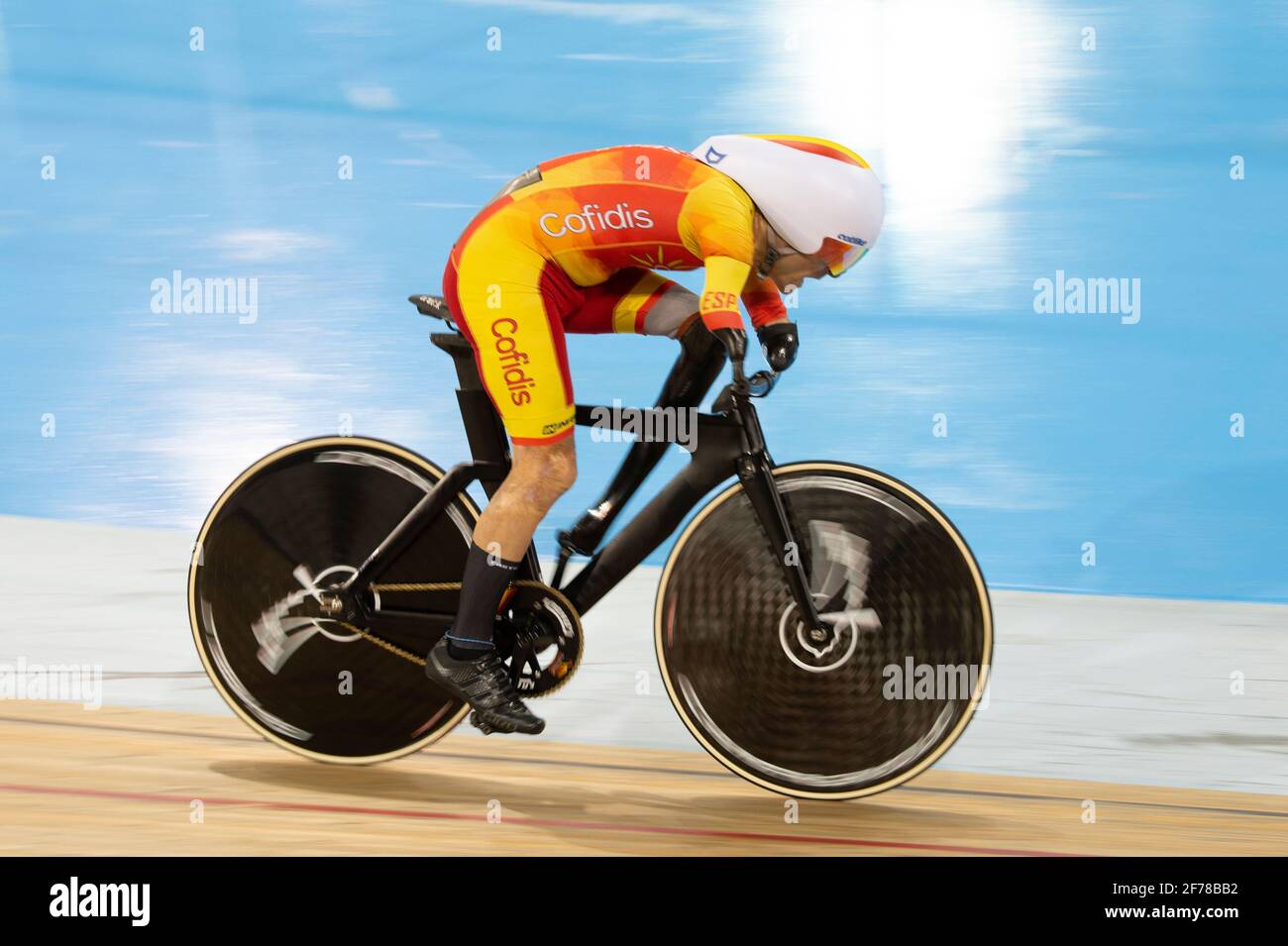 Ricardo dieci argiles di Spagna nella individuale Pursuit Qualifiche, UCI Paracycling Track Worlds, Milton, Ontario (Foto di Casey B. Gibson) Foto Stock