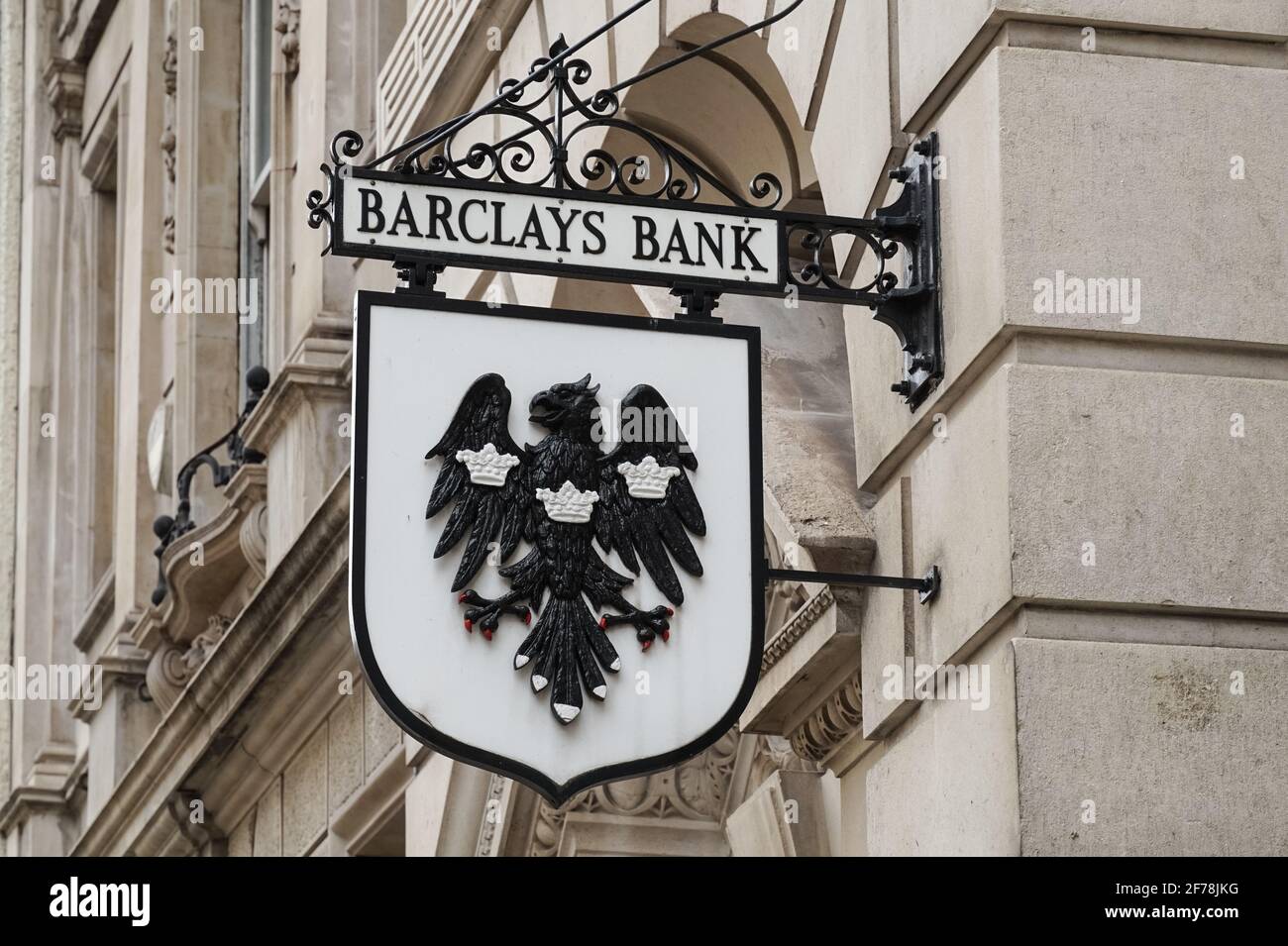 Filiale di Barclays Bank su Fleet Street, Londra Inghilterra Regno Unito Regno Unito Foto Stock