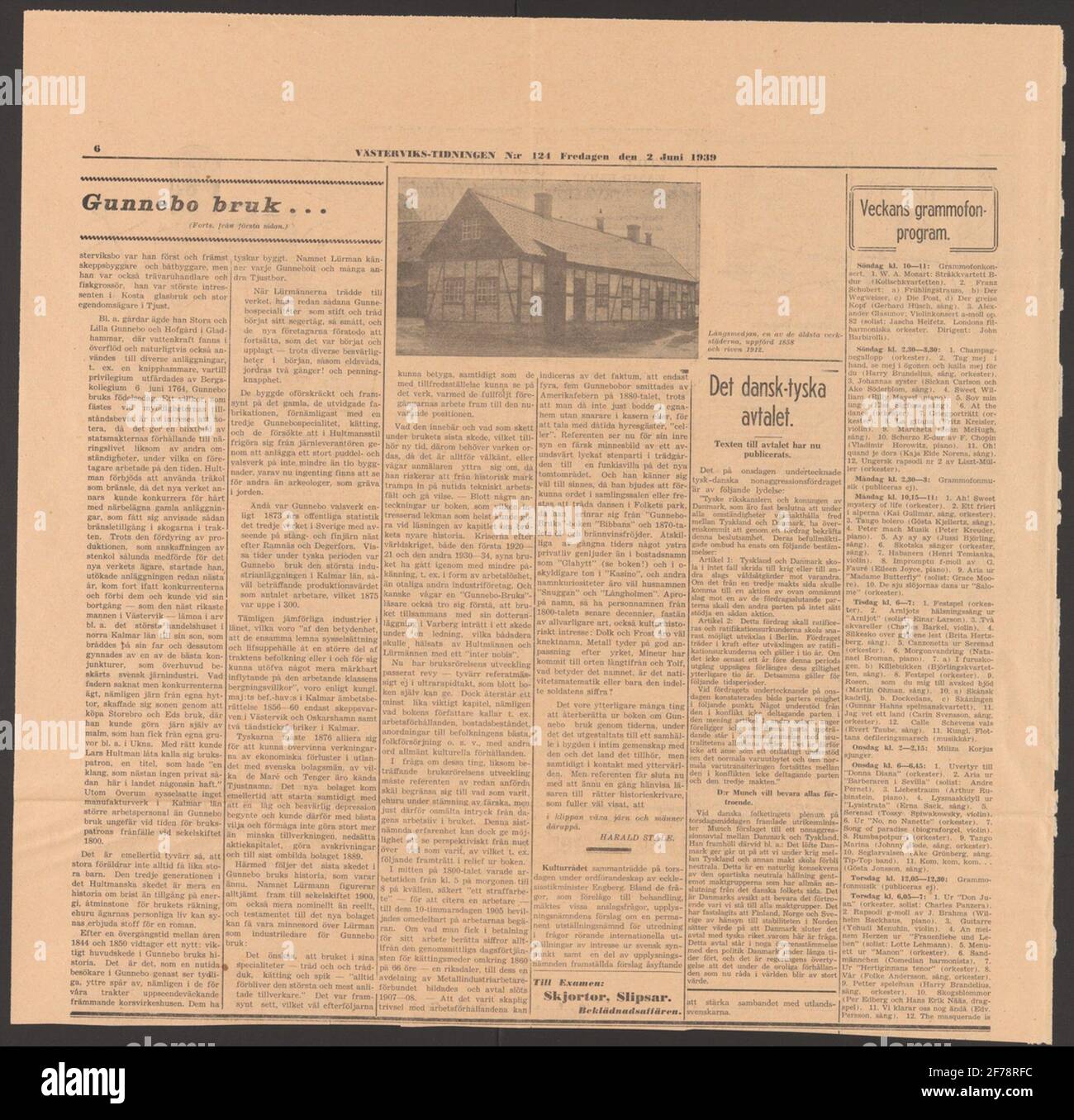 Gunnebo Brokology.ur Collezione di storia della montagna Carl Sahlin. Foto Stock