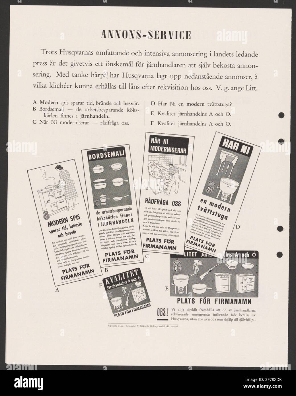 Husqvarna Weapon Factory Chronology.ur Carl Sahlin Mountain History Collection. Foto Stock