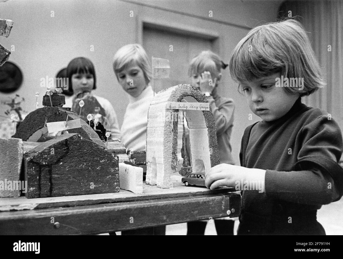 Skollo settimana 1967 'costruiamo una città' Foto: Foto di Picture AB Foto Stock