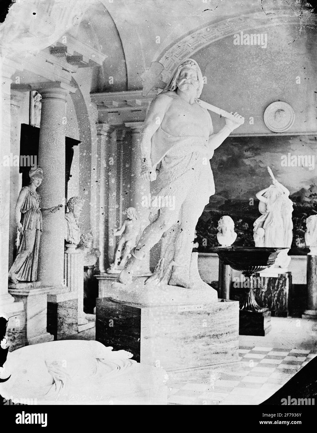 Interni dal museo di pietra. "Tor, 1862". Foto Stock