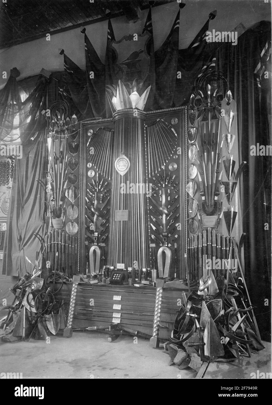 La mostra della società di azioni Forsbacka Jernverk a Gefle nel 1894. Foto Stock