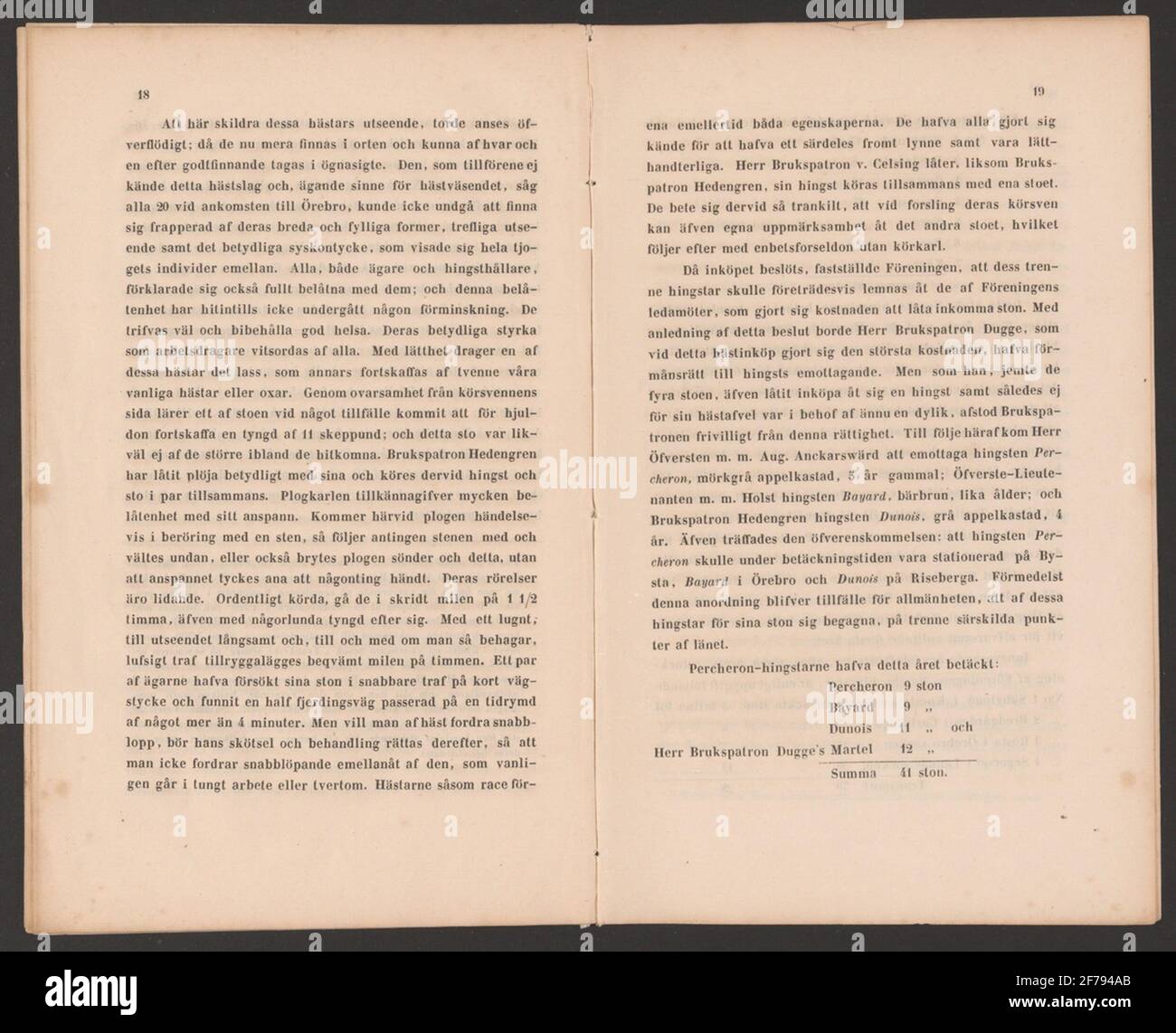 Salmon Stocks.Laxå Brukskensology.ur Collezione di storia della montagna di Carl Sahlin. Foto Stock
