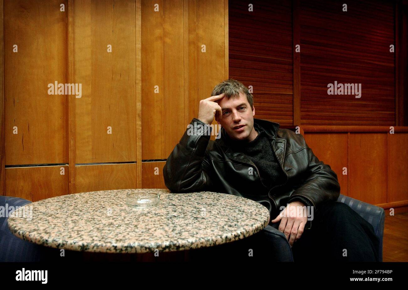 Giornalista televisivo con un desiderio di morte Donal MacIntyre.11 ottobre 2002 Foto Andy Paradise Foto Stock