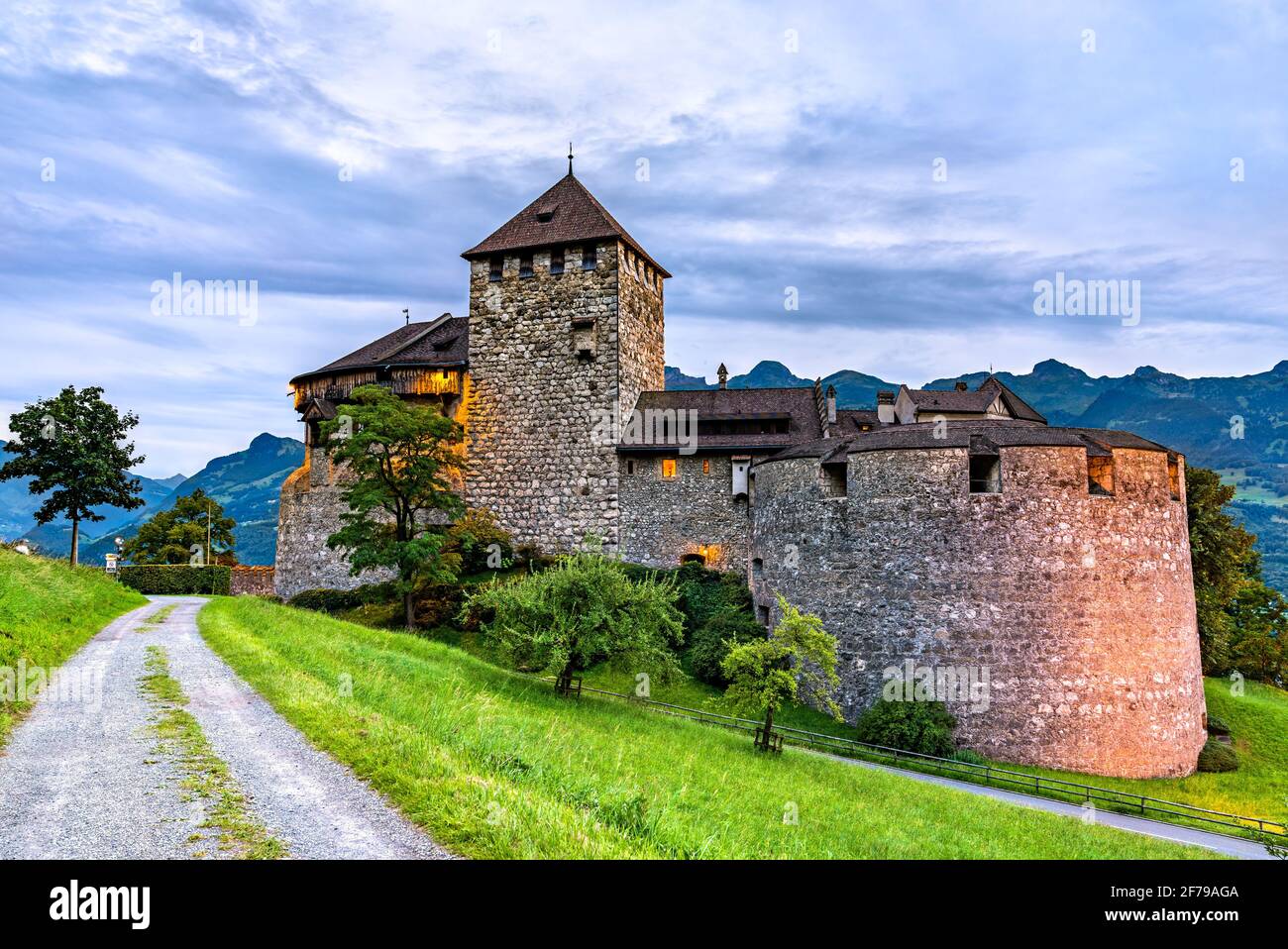 Il castello di Vaduz in Liechtenstein Foto Stock
