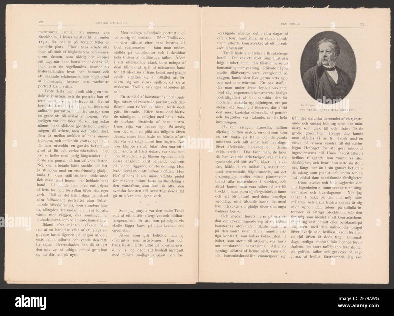 Ransätters Brokology.ur la collezione storica di montagna di Carl Sahlin. Foto Stock