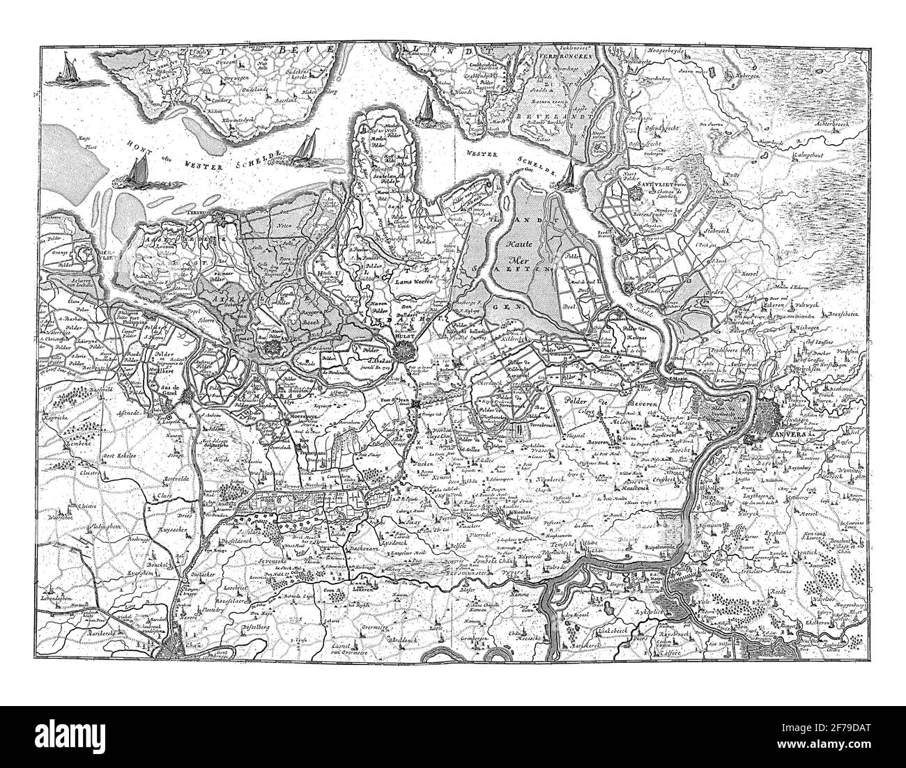Fiandre Mappa Disegno mappa antica Immagini senza sfondo e Foto Stock ritagliate - Alamy