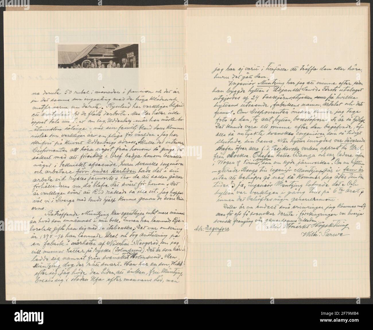 La gente di montagna svedese viaggia all'estero. Foto Stock