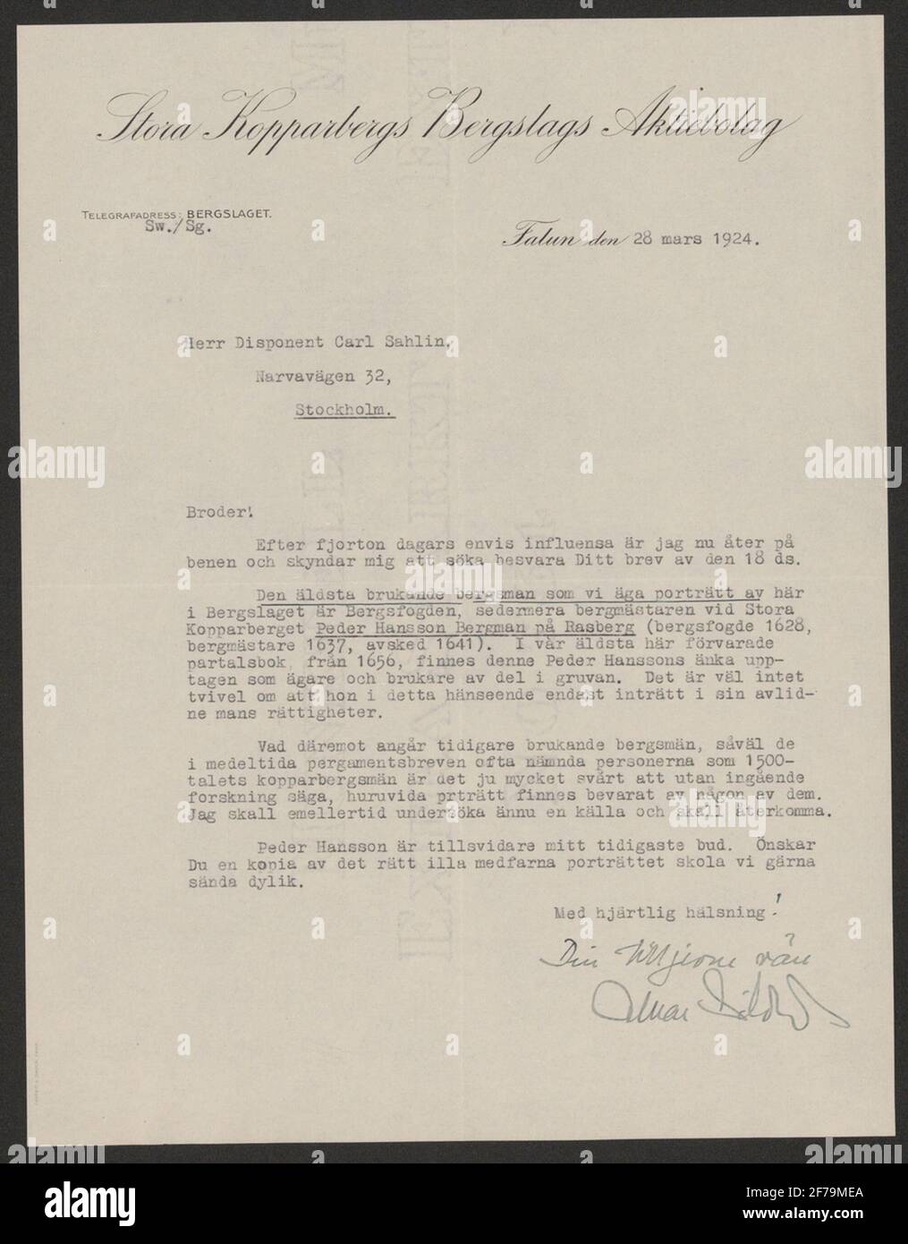 La gente di montagna svedese viaggia all'estero. Foto Stock