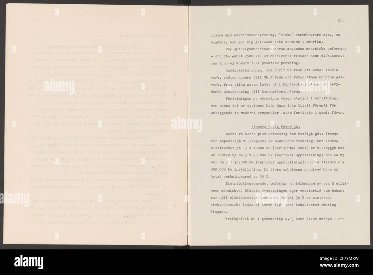 Albero F. Enström.manoscritto. Storia di viaggio negli Stati Uniti in 1926.Ends organizzazioni di storia della montagna e di contenuti tecnici della montagna.ur Carl Sahlin Mountain History Collection. Foto Stock