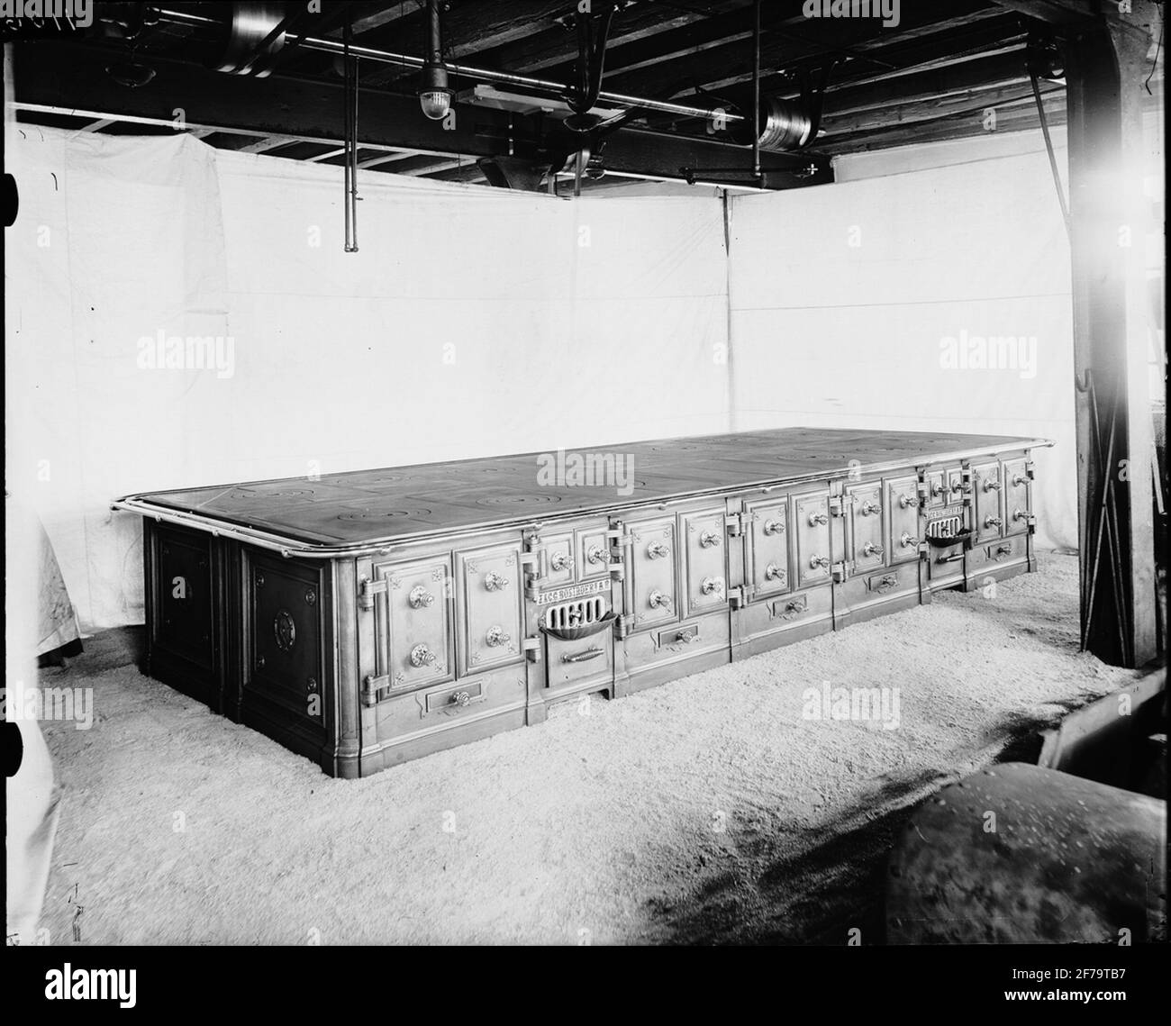 Camino per cucina ristorante. Foto Stock