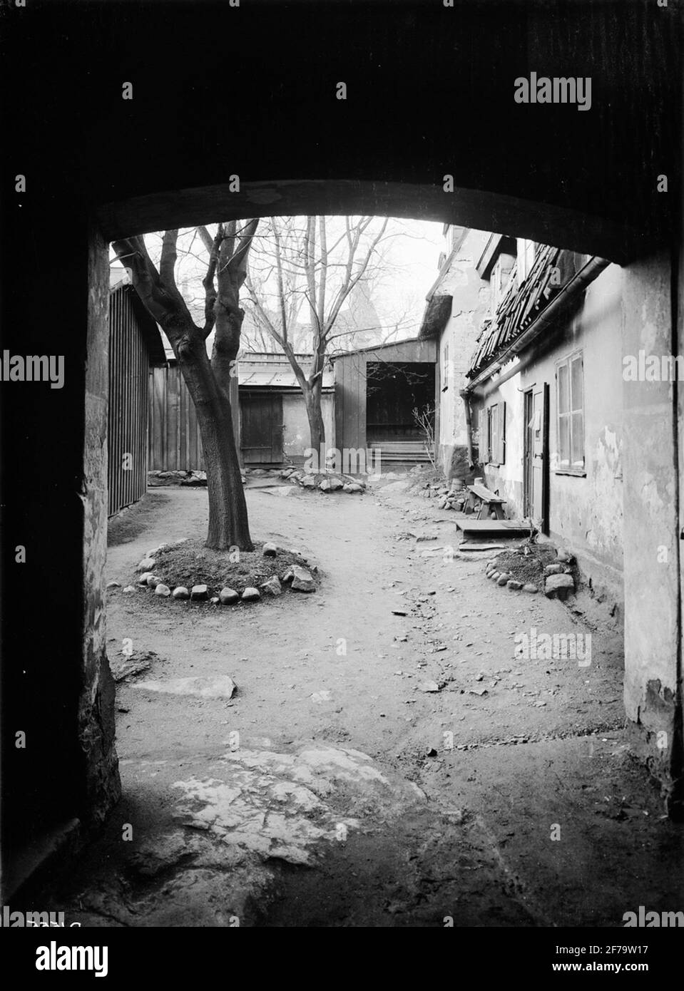 Esterno da un cortile (Bolinders). Foto Stock