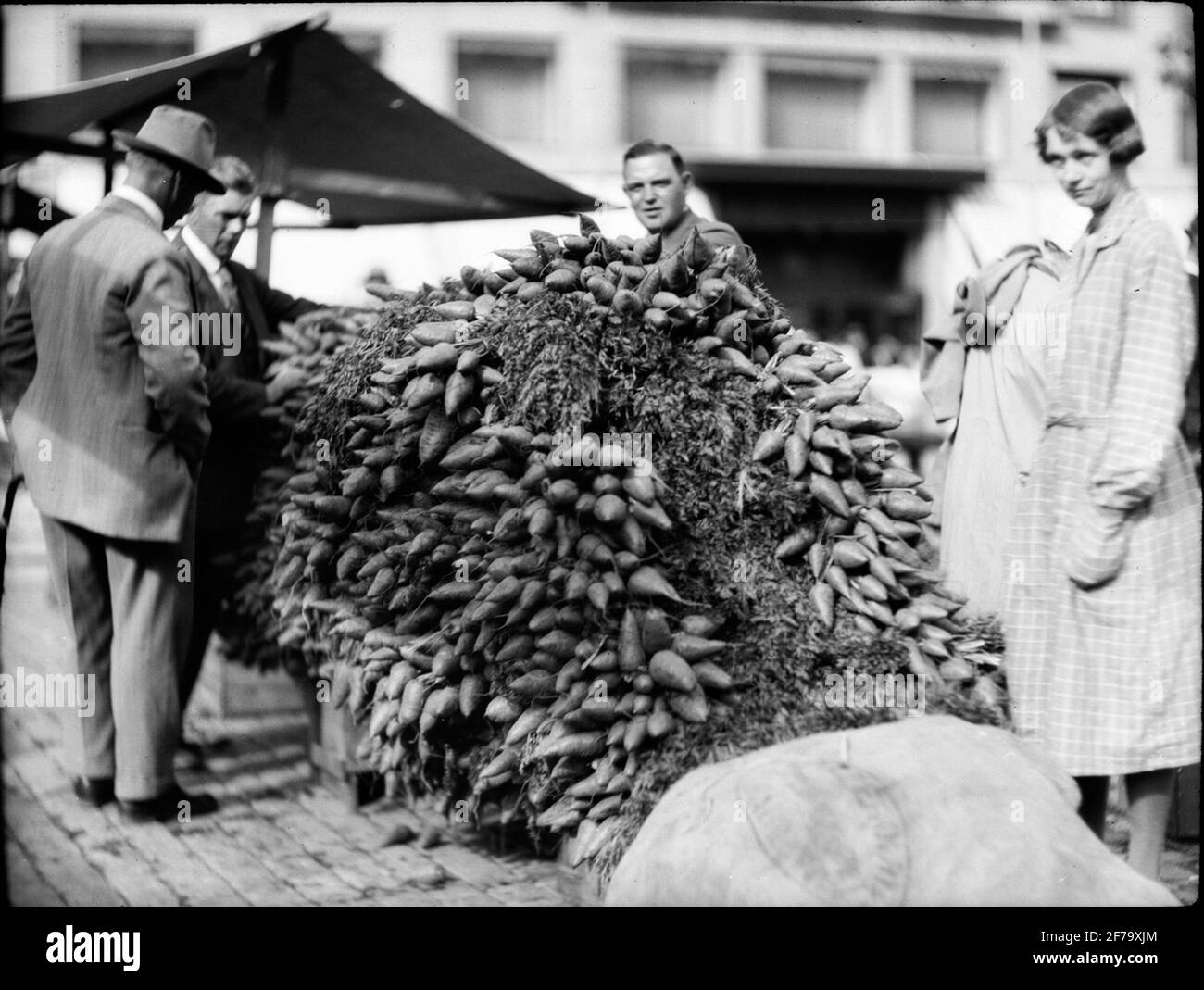 Vendite di Betal sulla haytridge. "La vita quotidiana in Svezia 1930" le notizie di oggi hanno annunciato un concorso fotografico il 15 giugno 1930 per i fotografi dilettanti. Il tema era che 'in fotografie logicamente coerenti danno scorci di forme originali o quotidiane della vita del popolo svedese, nel fine settimana e nel Möcken.' Il modello di contribuzione delle corse era la nota pagina di immagini 'il fotografo racconta' nelle notizie di oggi domeniche. Il numero di fotografie in ogni serie sarebbe almeno 10, non più di 12.Som Price Board ha lavorato due dei dipendenti del giornale e professore associato John Herzberg a KTH, anche noto p Foto Stock