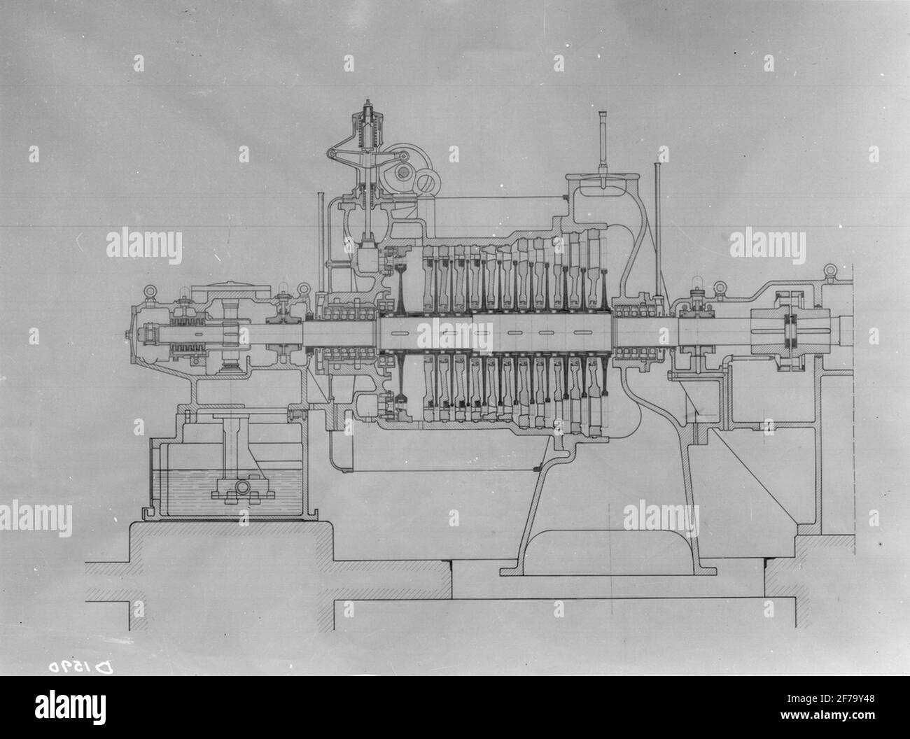 Steam turbine drawing immagini e fotografie stock ad alta risoluzione -  Alamy