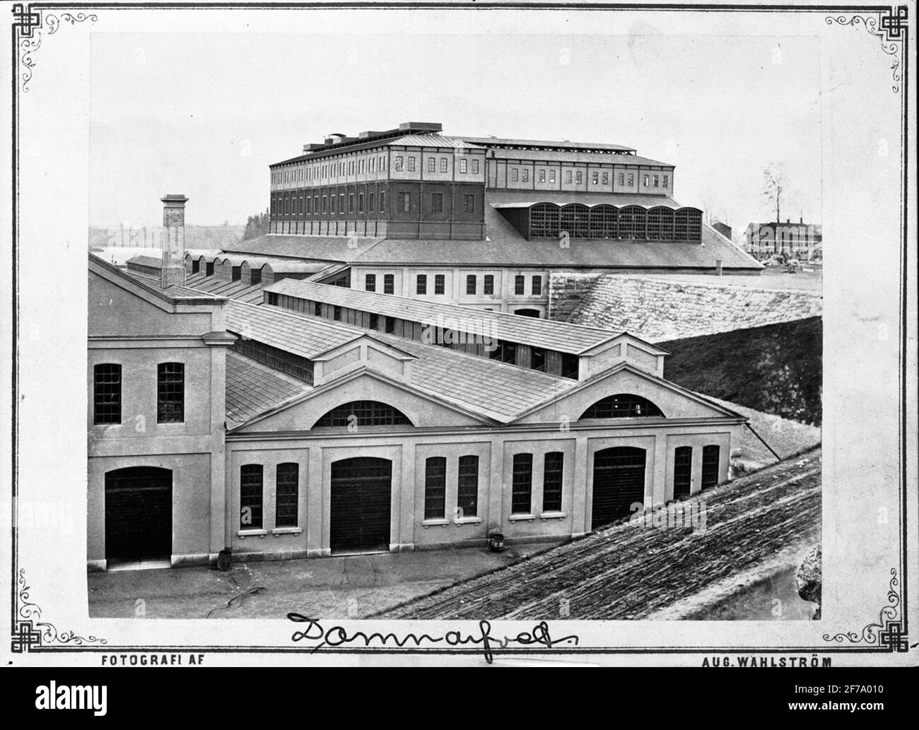 La squadra di montagna di Big Kopparberg. La più grande fabbrica di ferro di Domnarvet in Svezia si è conclusa alla fine del 1877-1878. Foto Stock