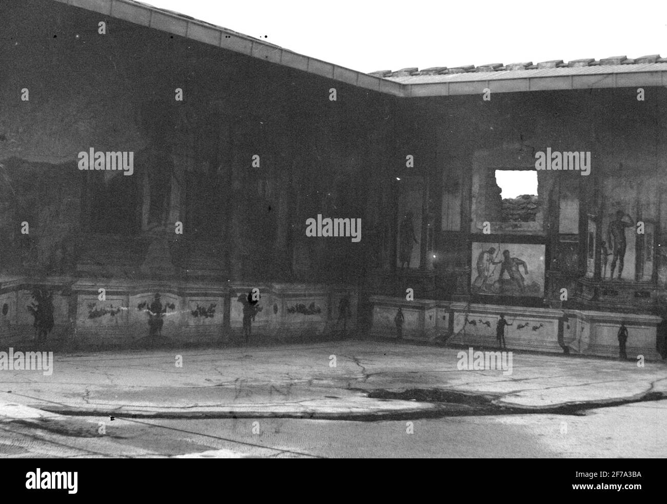 Giardino Peristile probabilmente Pompei o quartiere intorno al Golfo di Napoli. Foto Stock