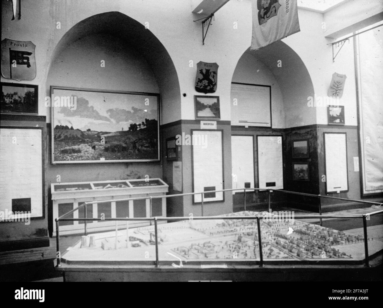 Immagine di Skiopticone con motivi della mostra baltica di Malmö nel 1914, esposizione dell'industria e dell'artigianato. Foto Stock