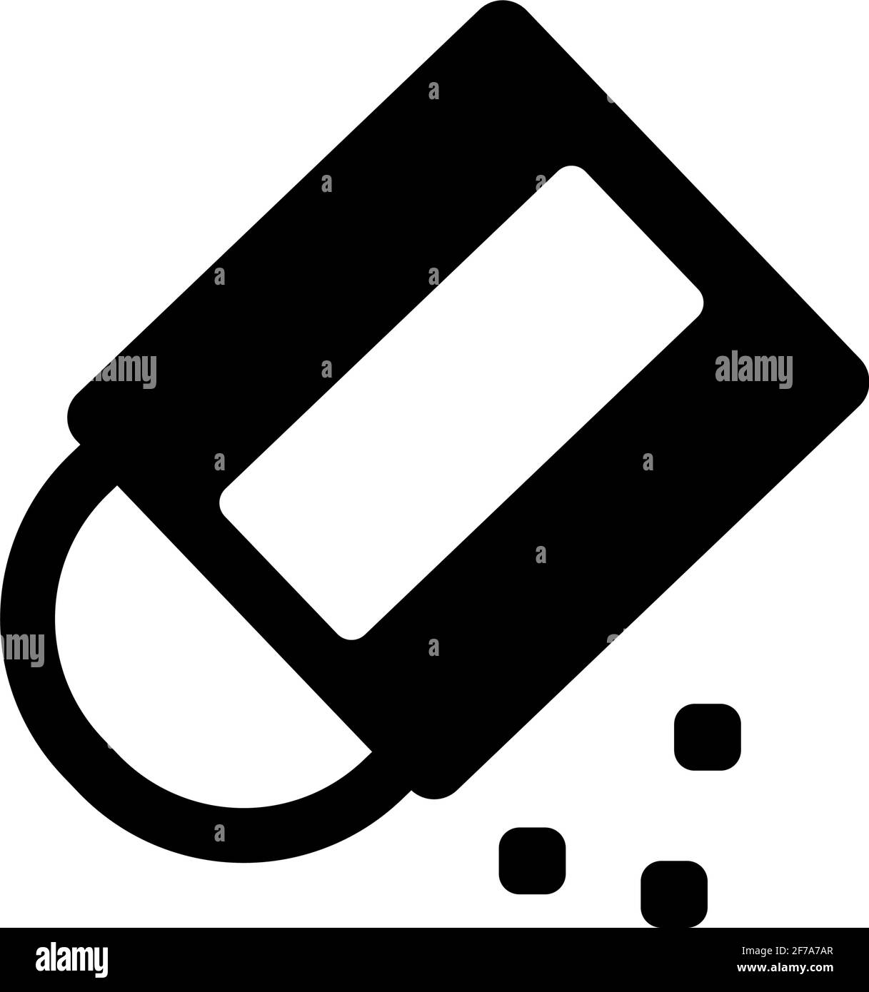 Illustrazione dell'icona del vettore gomma ( modifica, modifica, elimina ) Illustrazione Vettoriale