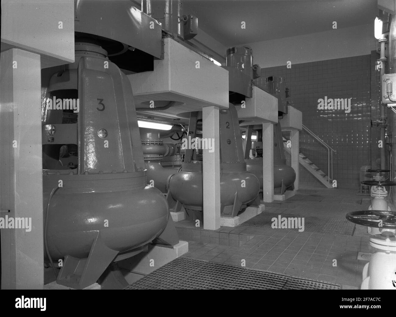 Opere d'acqua di Örebro. >> Foto Stock