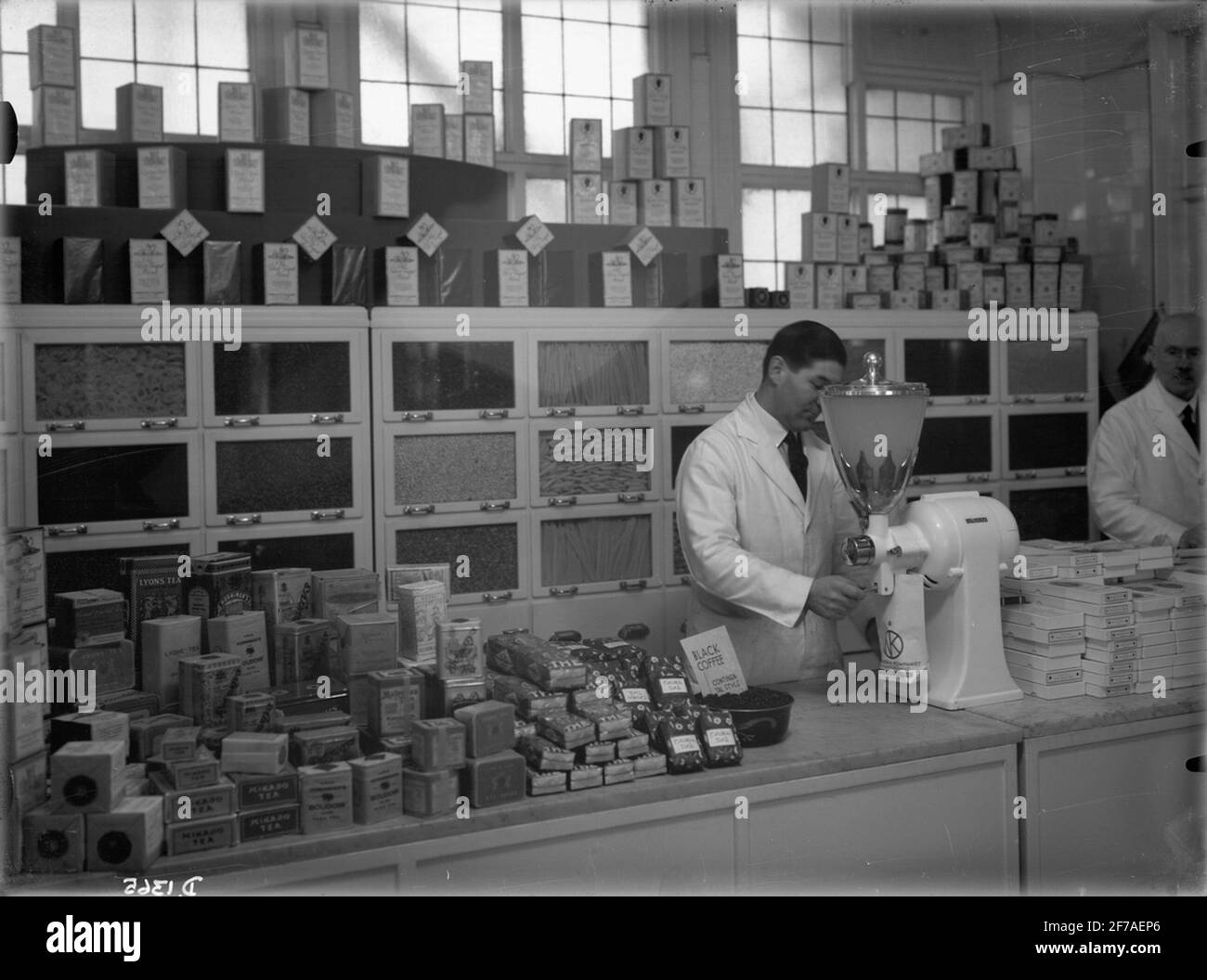 Interni dal negozio di alimentari. Foto Stock