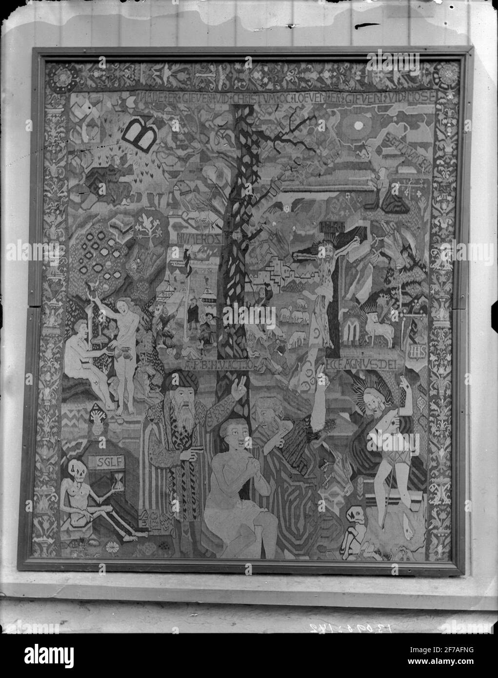 Carta da parati di Gunnarsberg. Foto Stock