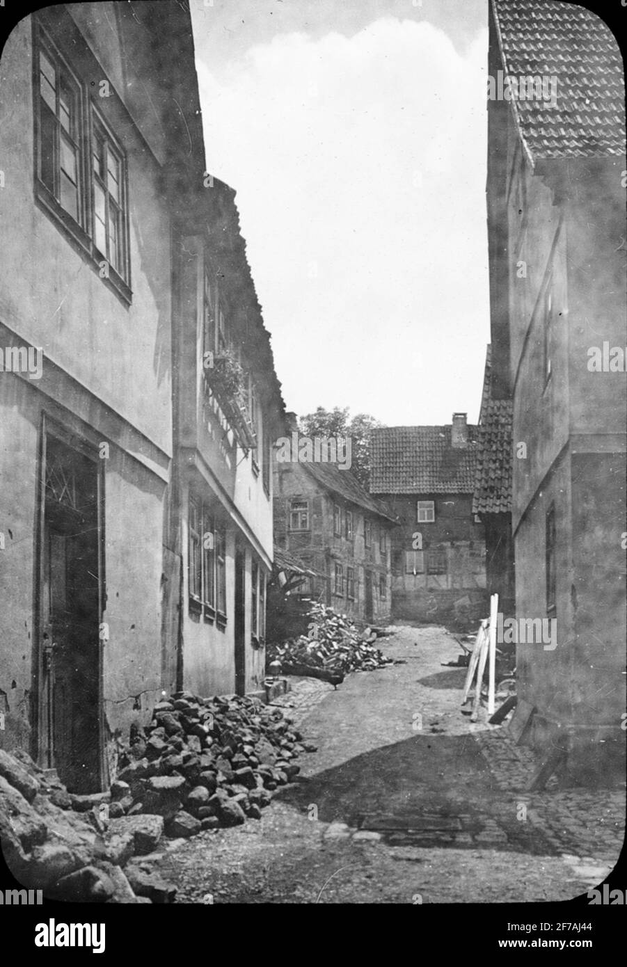 Immagine Skiopticon con motivi da Münnerstadt.l'immagine è stata memorizzata in cartone etichettato: Spring Travel 1910. Münnerstadt. Foto Stock Immagine Skiopticon con motivi da Münnerstadt.l'immagine è stata memorizzata in cartone etichettato: Spring Travel 1910. Münnerstadt. Foto Stock
