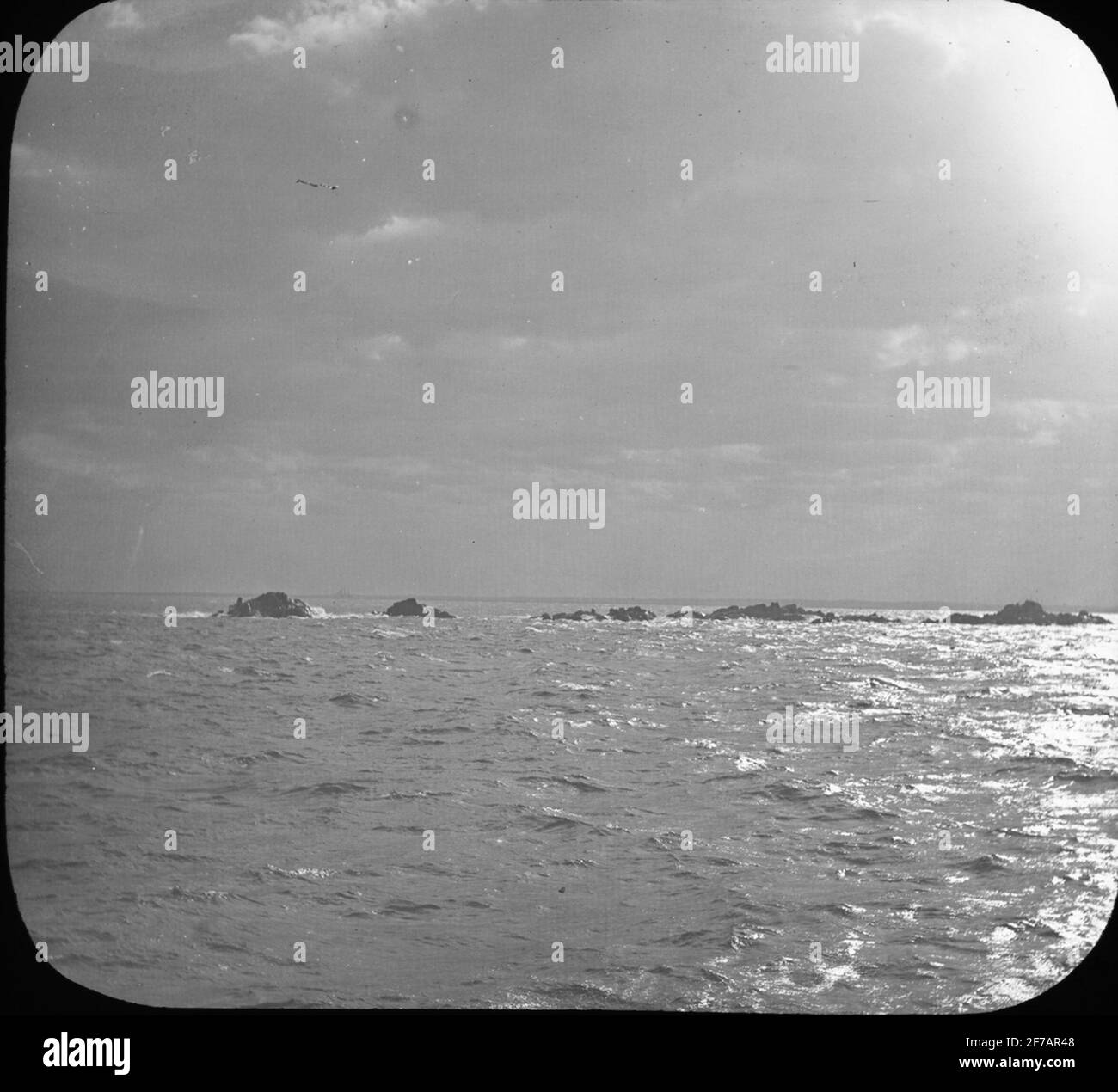 Immagine Skiopticone. Vista sul mare. Foto Stock