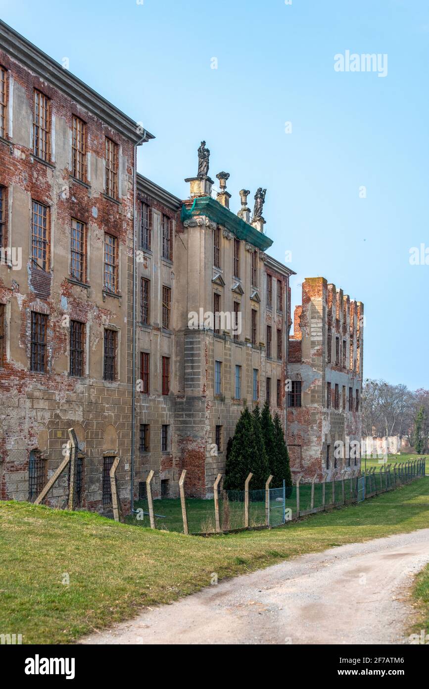 Germania, Sassonia-Anhalt, Zerbst, Castello di Zerbst, una volta residenza di Sophie Auguste Friederike di Anhalt-Zerbst, poi Tsarina di Russia Caterina il Foto Stock