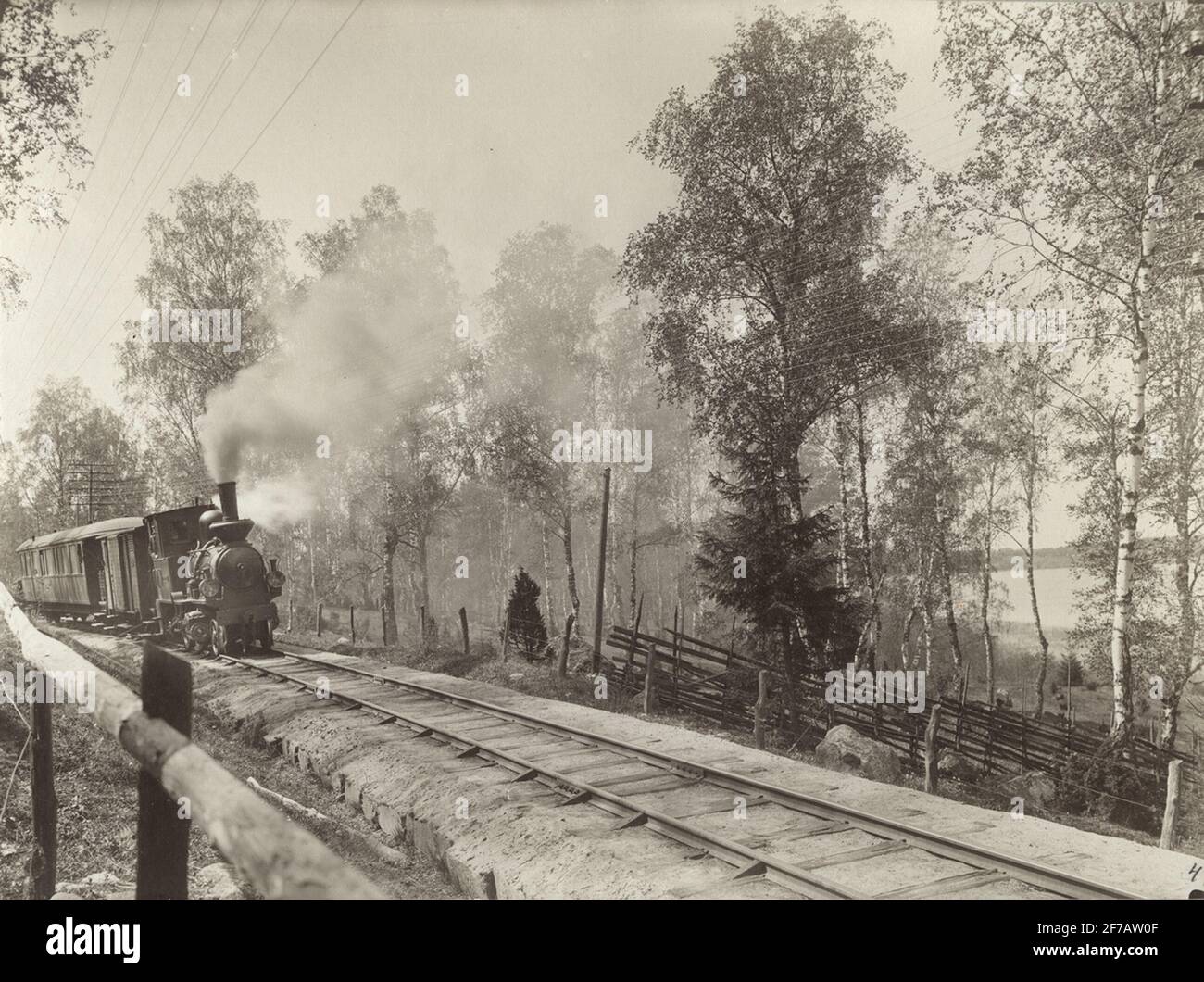 Locomotiva a vapore. Foto Stock