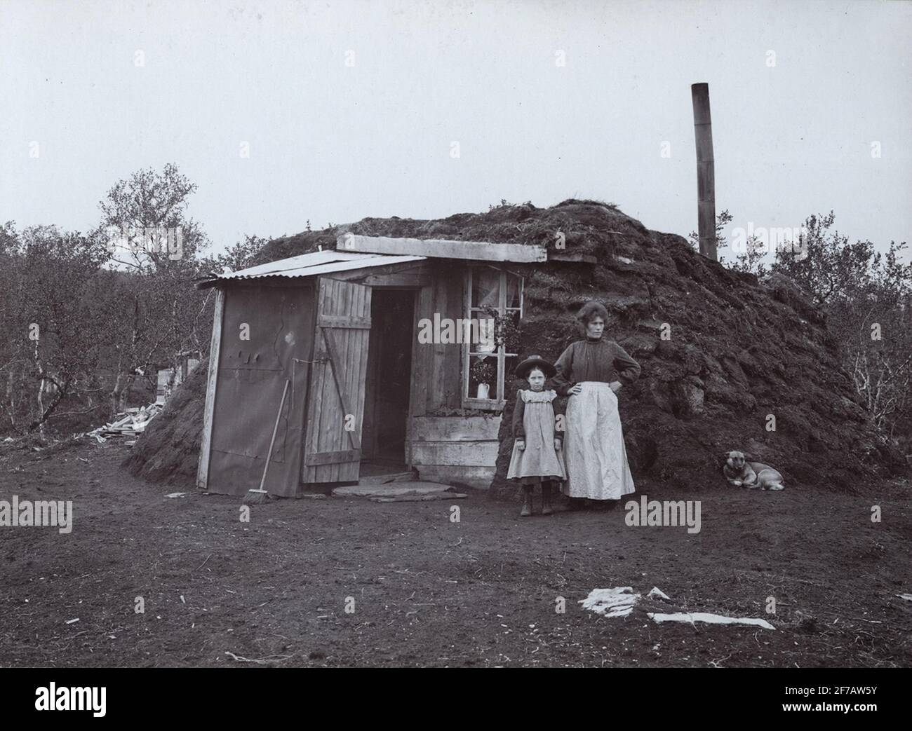 Casa propria a Björkliden. Foto Stock
