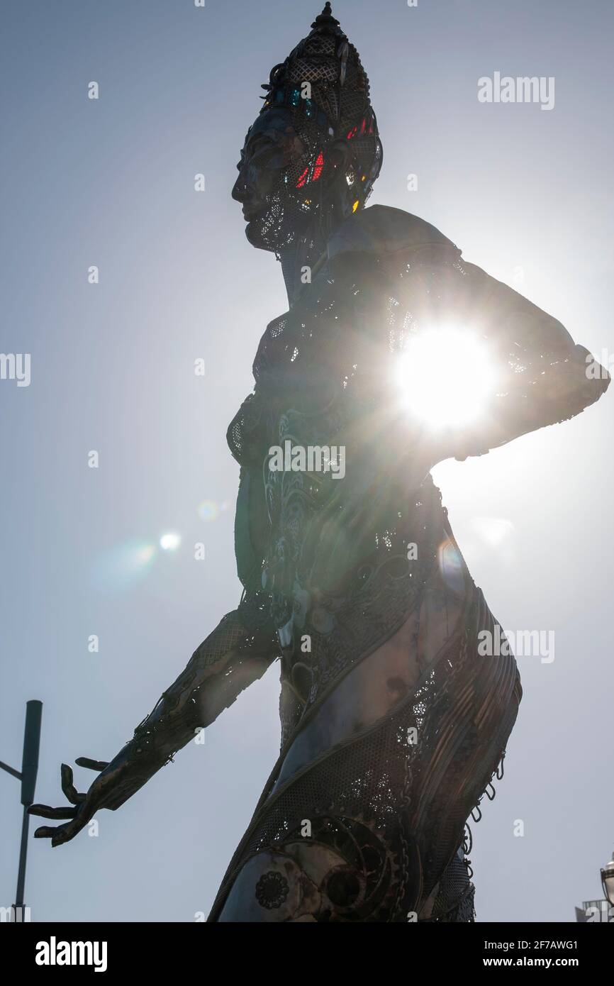 Le strade di San Francisco, California, USA offrono un po' per tutti. Foto Stock