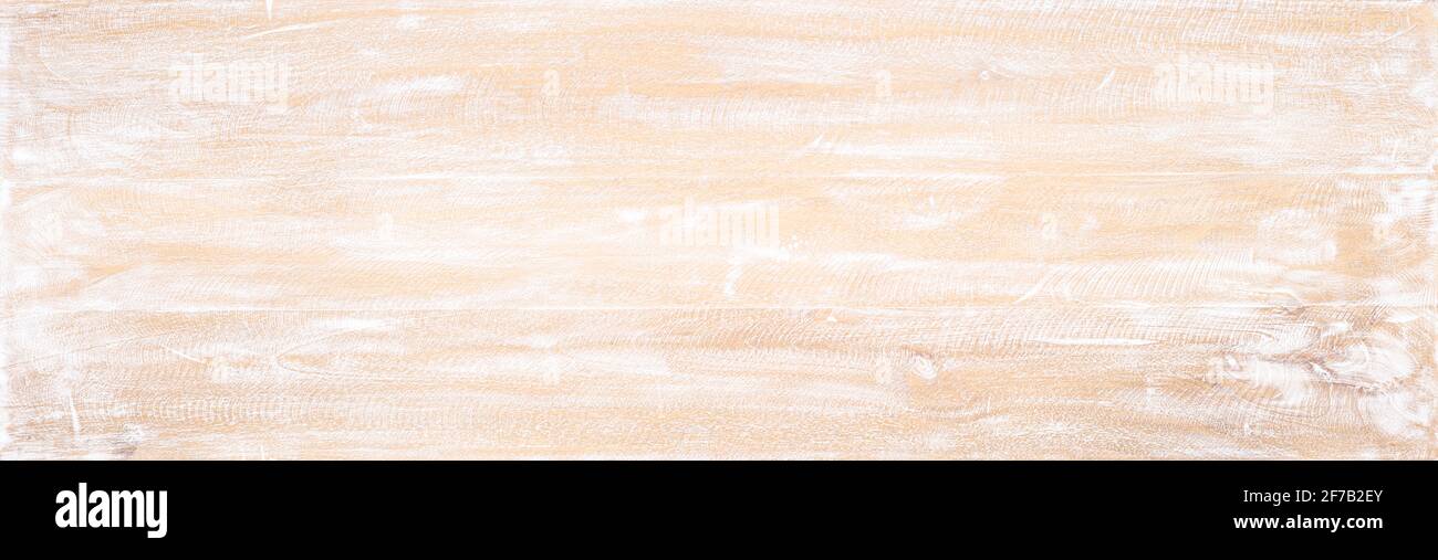 Sfondo di legno chiaro con vernice bianca. Foto Stock