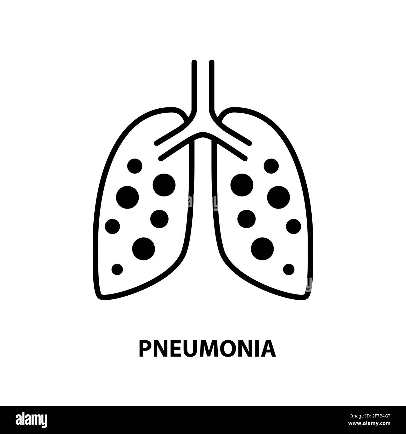 Polmonite respiratoria infiammata icona vettore asma logo monologa. Icona linea polmonite Illustrazione Vettoriale Polmonite respiratoria infiammata icona vettore asma logo monologa. Icona linea polmonite Illustrazione Vettoriale
