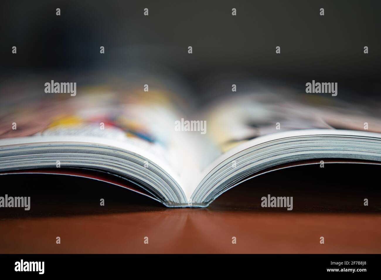 Fumetto sullo sfondo del tavolo Foto Stock