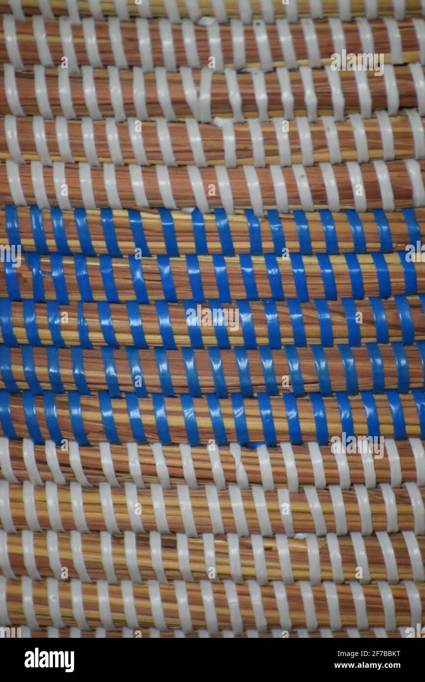 Banda di Blue Wicker ritratto Foto Stock