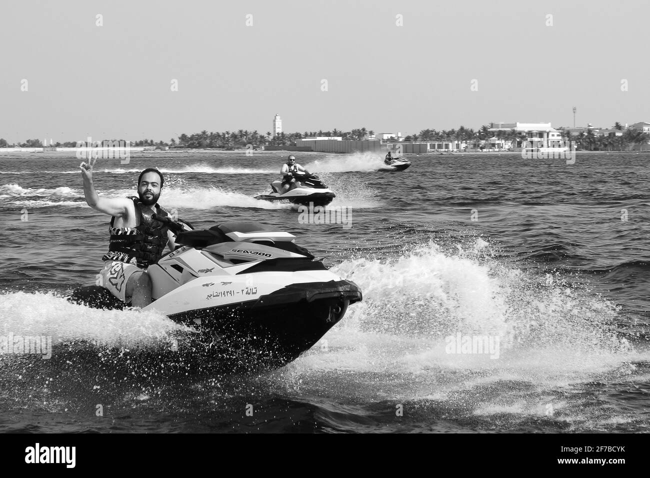 moto d'acqua jeddah Foto Stock