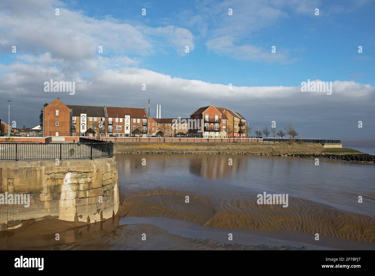 Alloggi a Victoria Docks, Hull, Humberside, East Yorkshire, Inghilterra Regno Unito Foto Stock