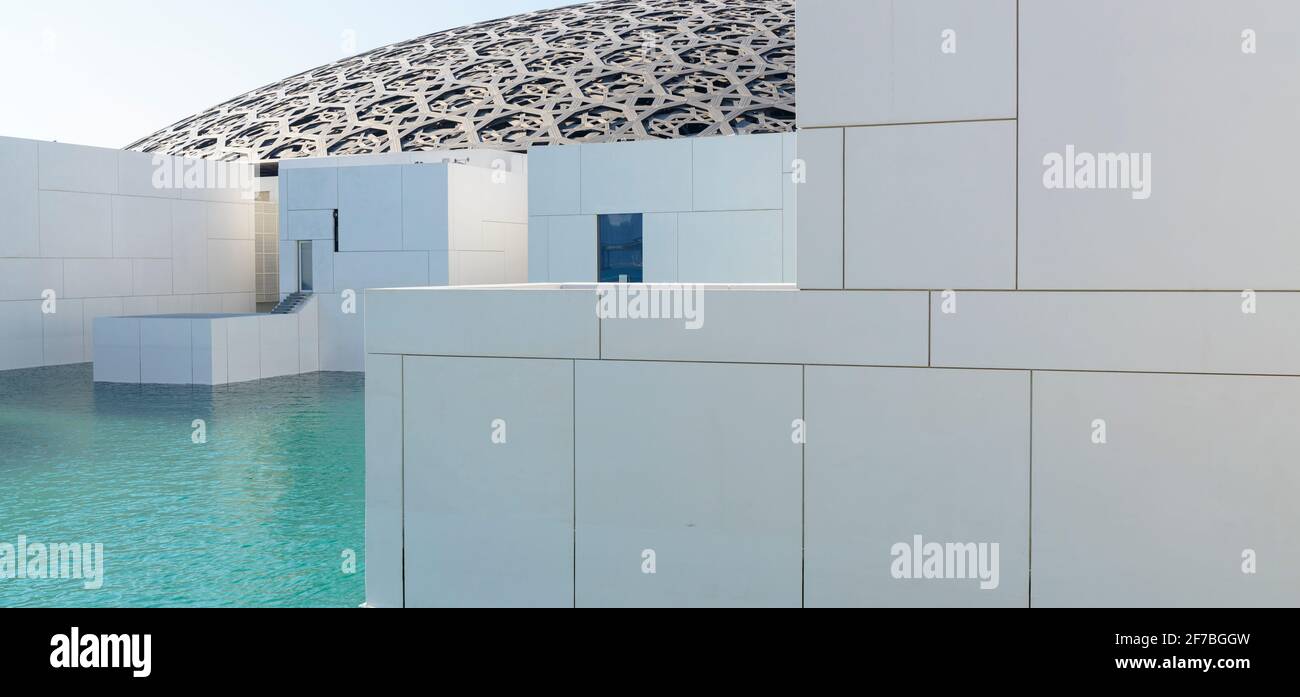 Museo del Louvre. Abu Dhabi, Emirati Arabi Uniti. Foto Stock