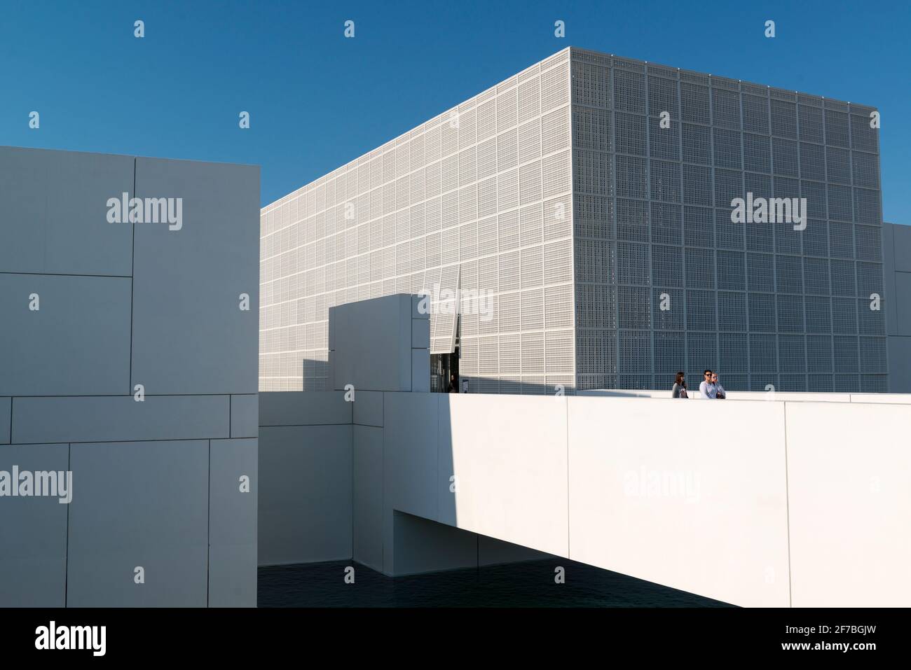 Museo del Louvre. Abu Dhabi, Emirati Arabi Uniti. Foto Stock