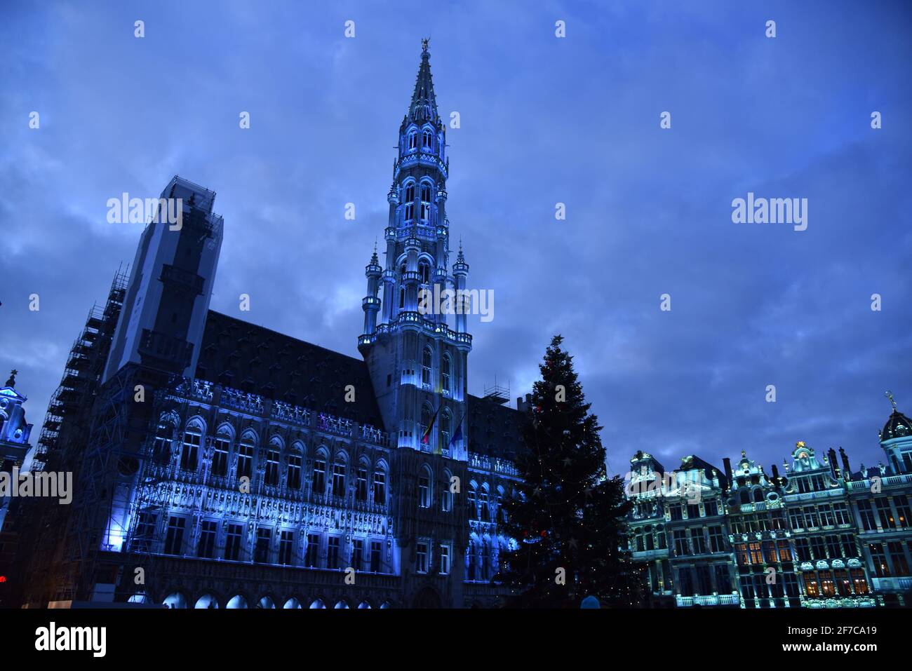 Hôtel de Ville de Bruxelles Foto Stock